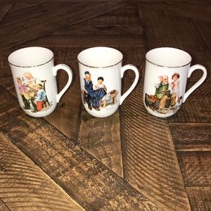 1982 Vintage Norman Rockwell Mugs